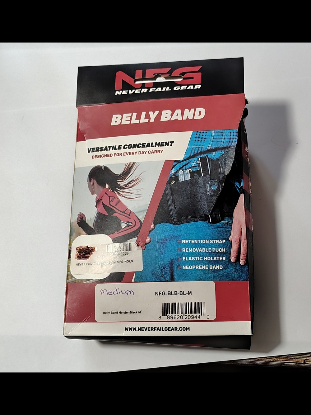 Ladies Medium NFG Belly Band Open Carry Holster Belt